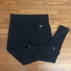 Gymshark vital seamless leggings black marl large